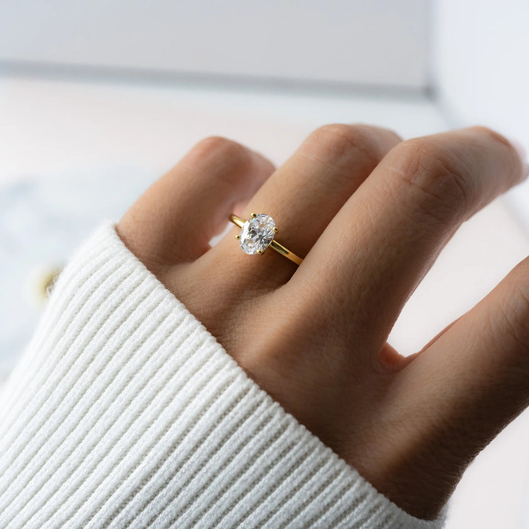 Oval Solitaire Travel Ring