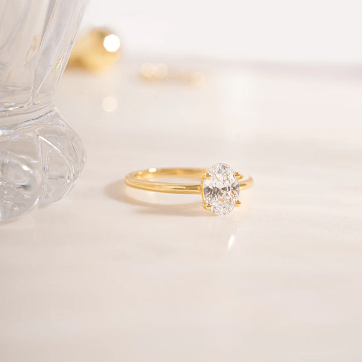 Oval Solitaire Travel Ring