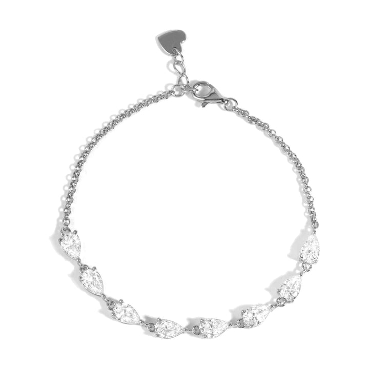 Pear Stone Half Tennis Bracelet-Embark Fine Jewelry