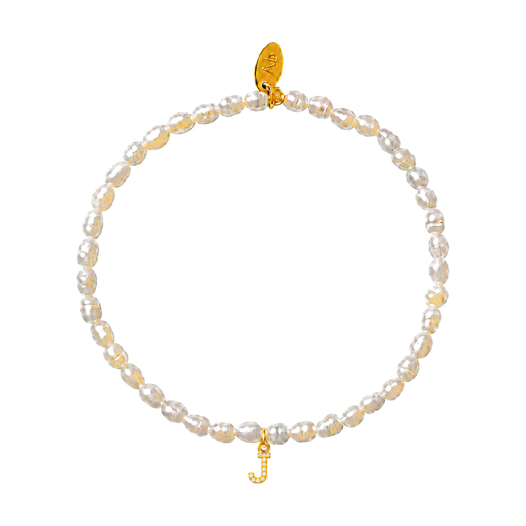 Pearl Initial Bracelet-Embark Fine Jewelry