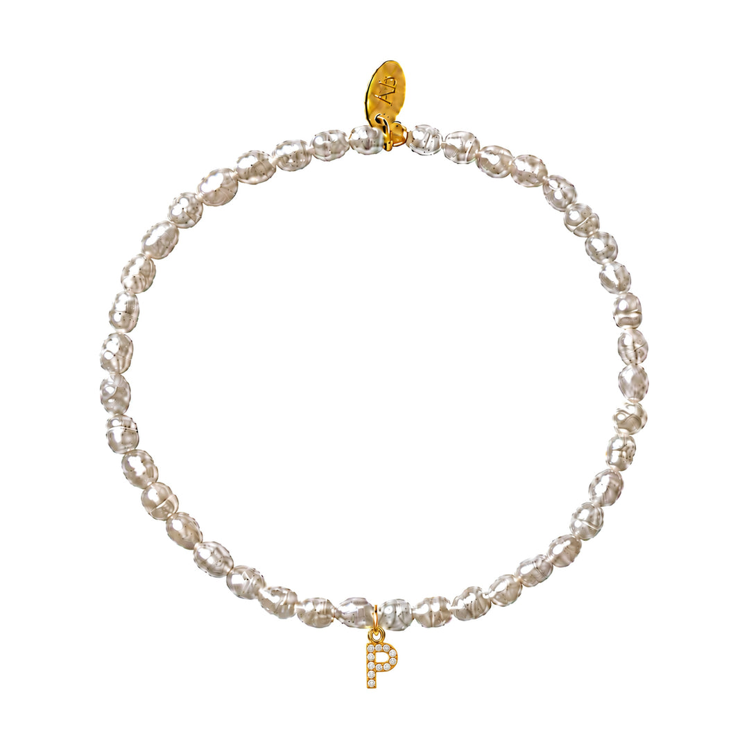 Pearl Initial Bracelet-Embark Fine Jewelry