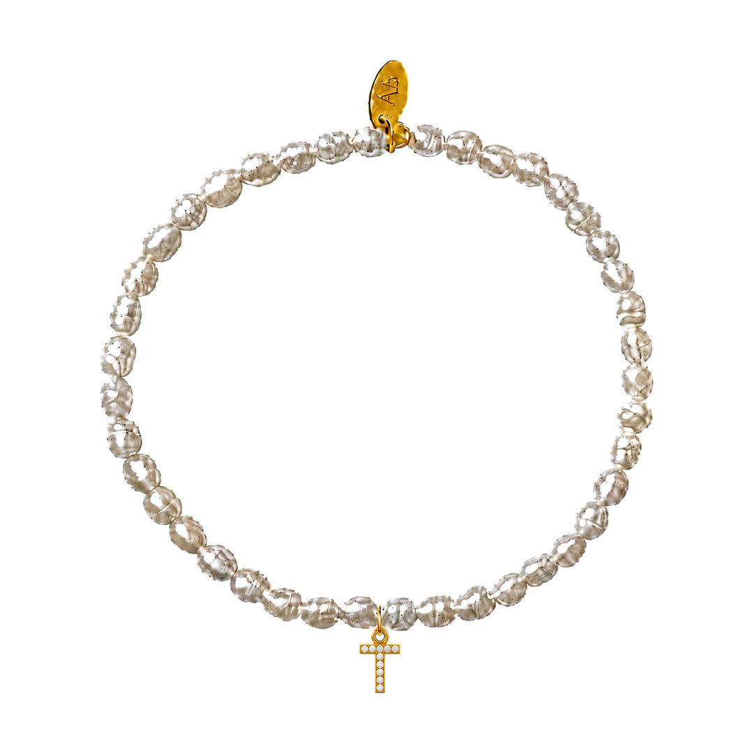 Pearl Initial Bracelet-Embark Fine Jewelry