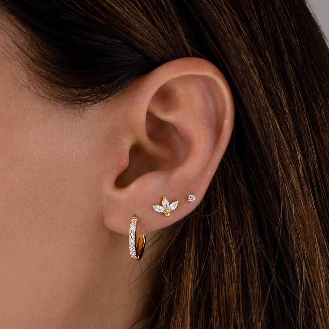 CZ Petal Stud