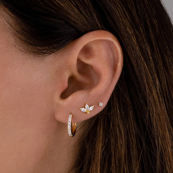 CZ Petal Stud