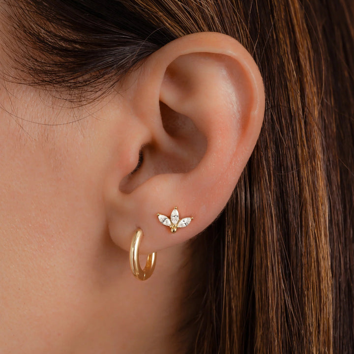 CZ Petal Stud