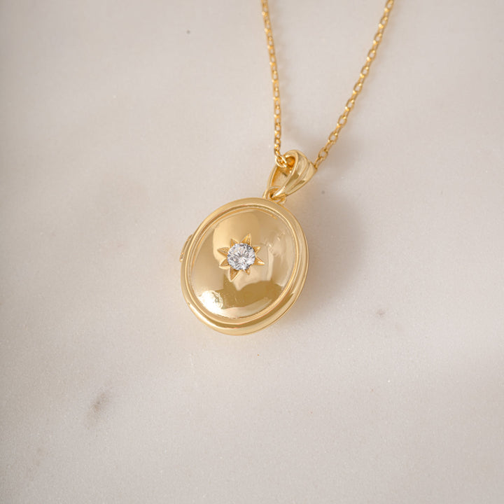 Oval Locket Necklace