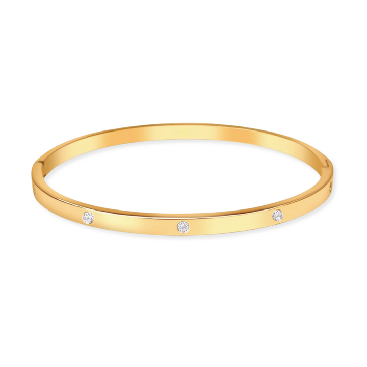 Bezel Bangle Bracelet
