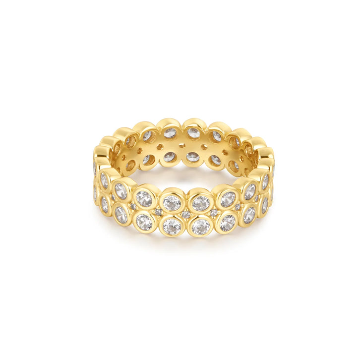 Double Row Bezel Eternity Ring