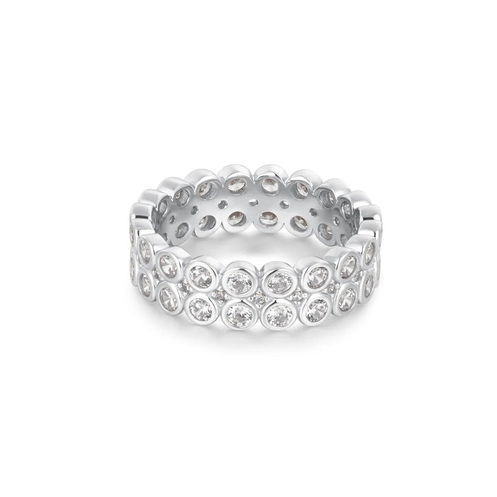 Double Row Bezel Eternity Ring