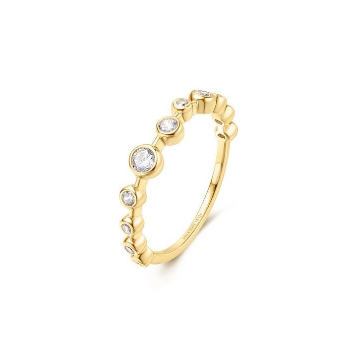 Bezel Zig Zag Ring