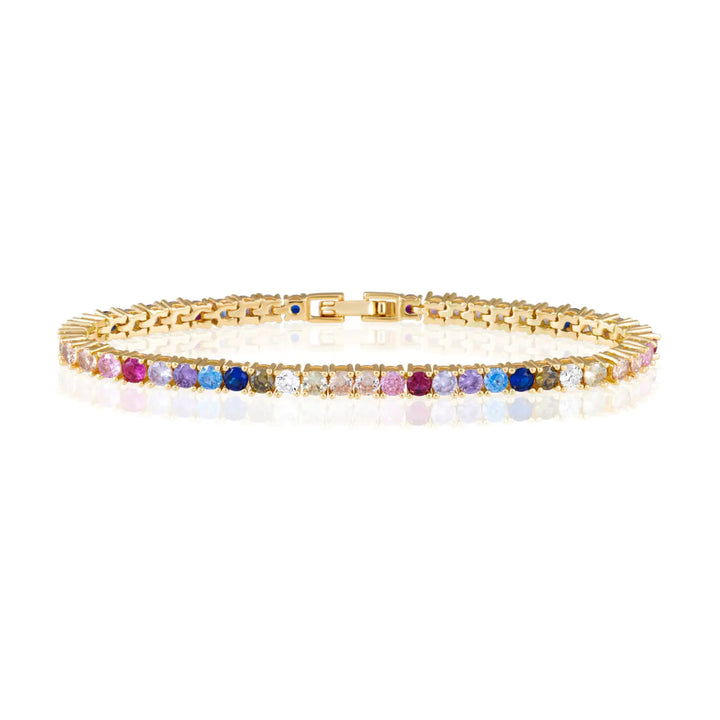 Rainbow Gemstone Tennis Bracelet-Embark Fine Jewelry