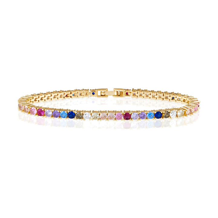 Rainbow Gemstone Tennis Bracelet-Embark Fine Jewelry