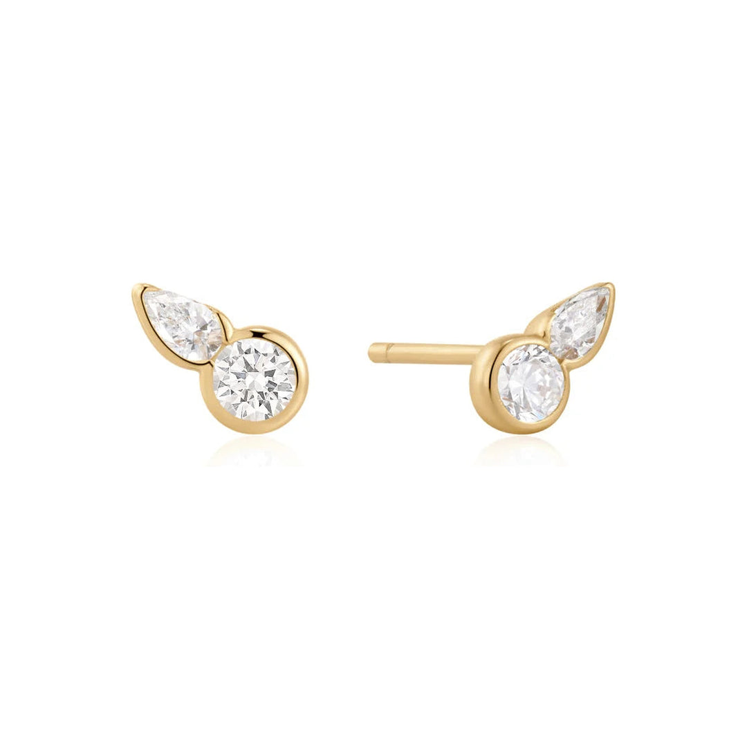 Round &amp; Teardrop Bezel Studs-Embark Fine Jewelry