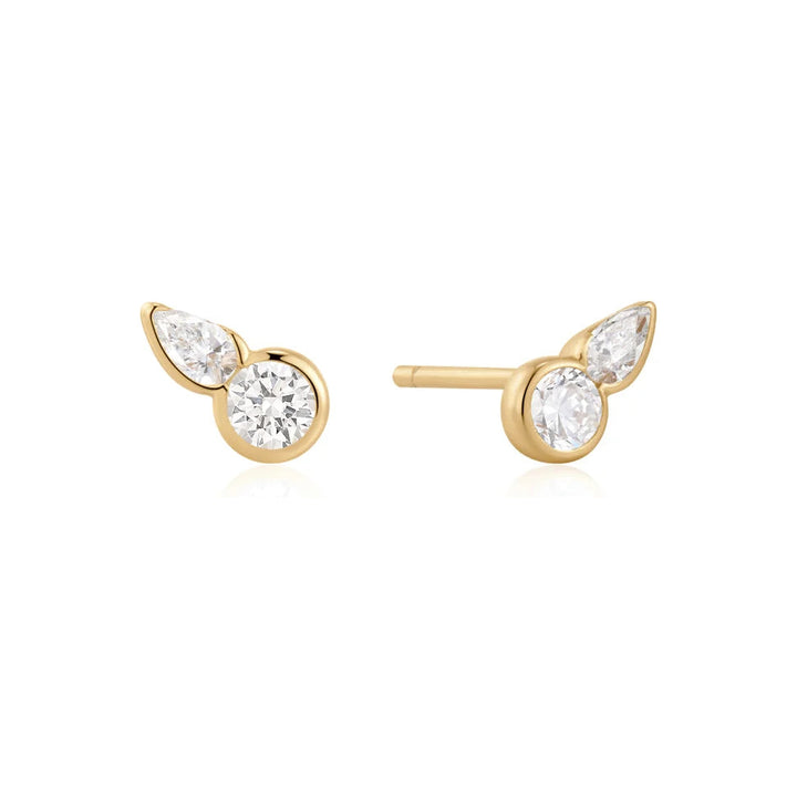 Round &amp; Teardrop Bezel Studs-Embark Fine Jewelry