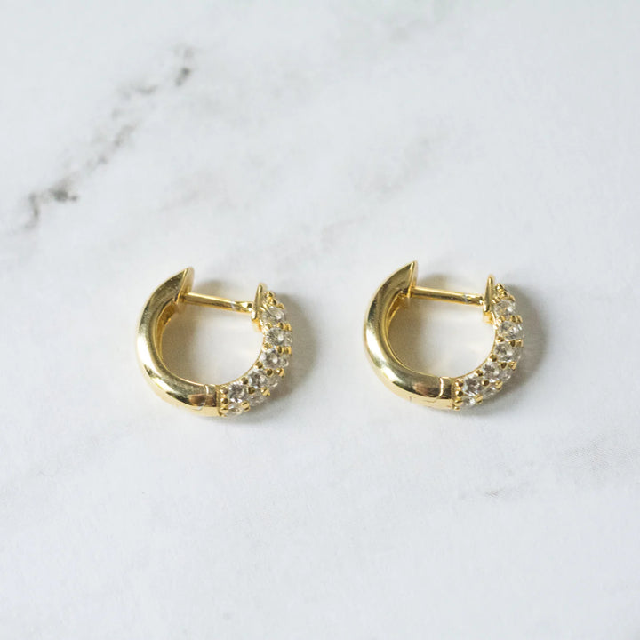 Chunky Pave Huggies