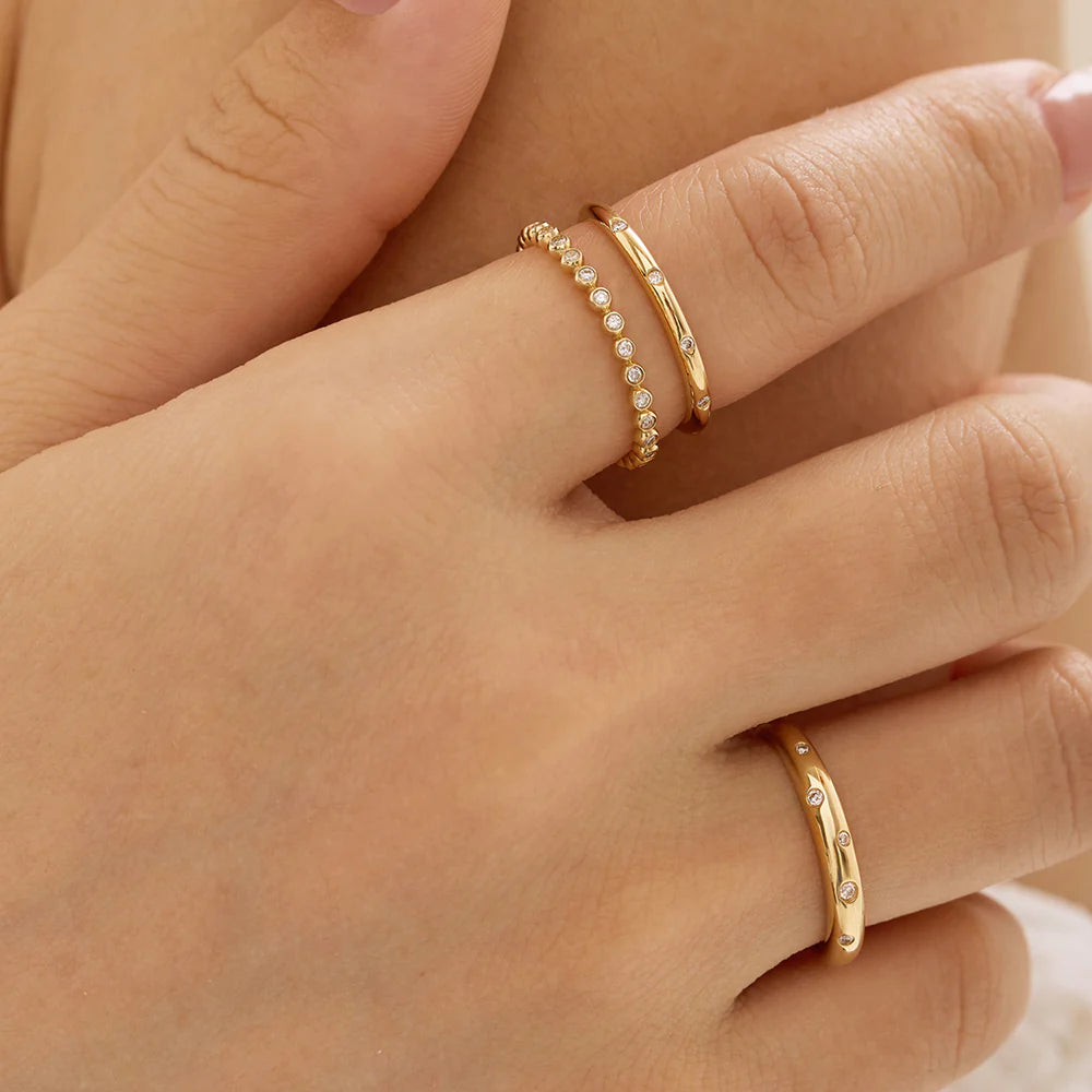 14K Gypsy-Set Diamond Band