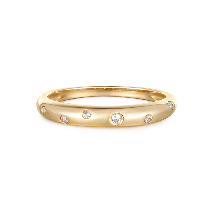 14K Gypsy-Set Diamond Band