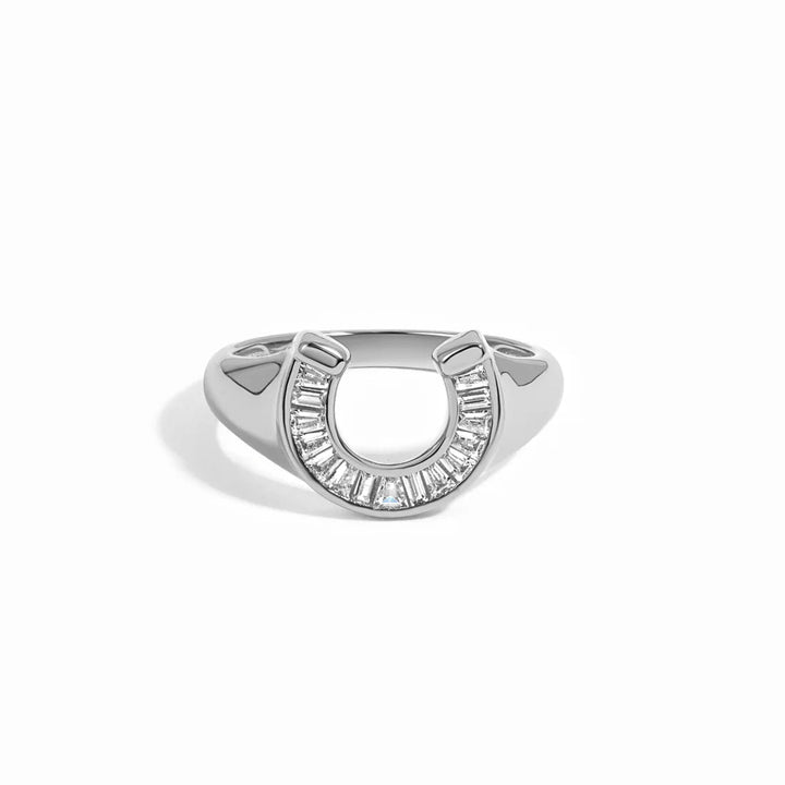 Baguette Horseshoe Ring