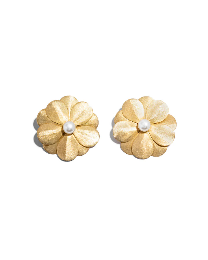 Flower Pearl Earrings