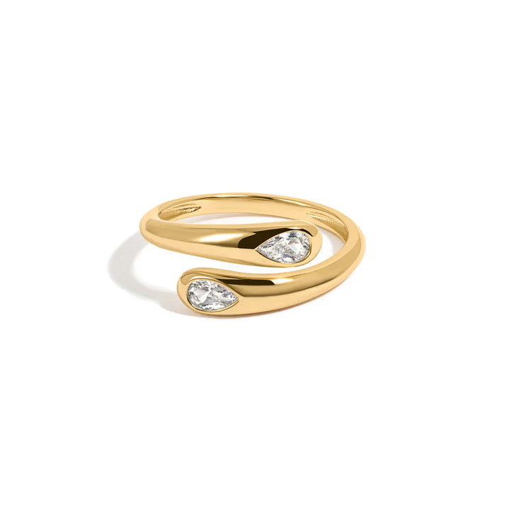 Double Pear Wrap Ring