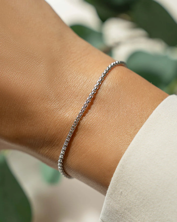 Round Box Chain Bracelet