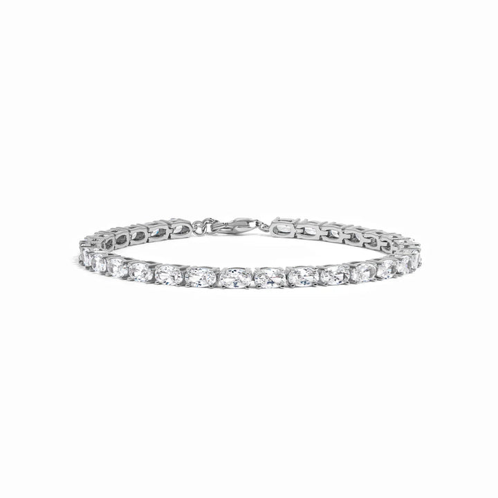 Oval Stone Tennis Bracelet