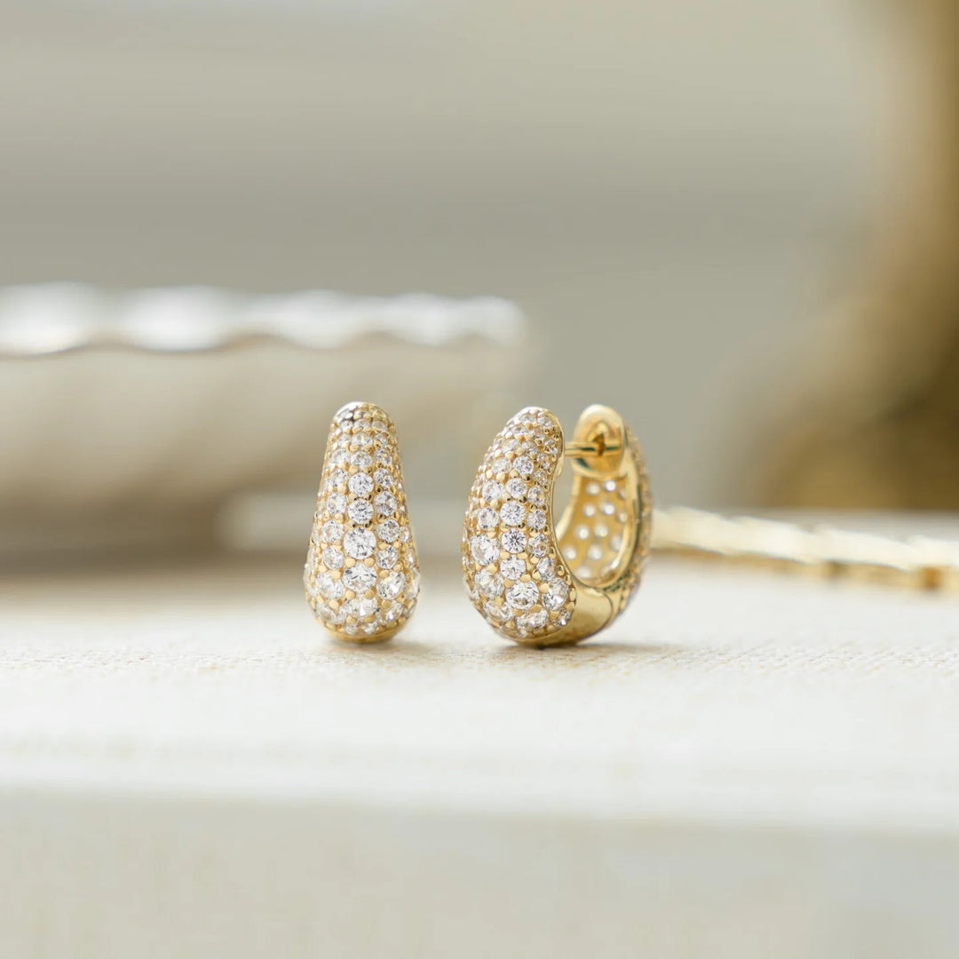 Pave Basket Hoops