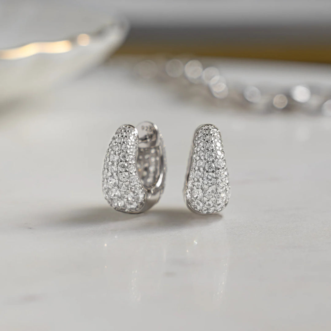Pave Basket Hoops