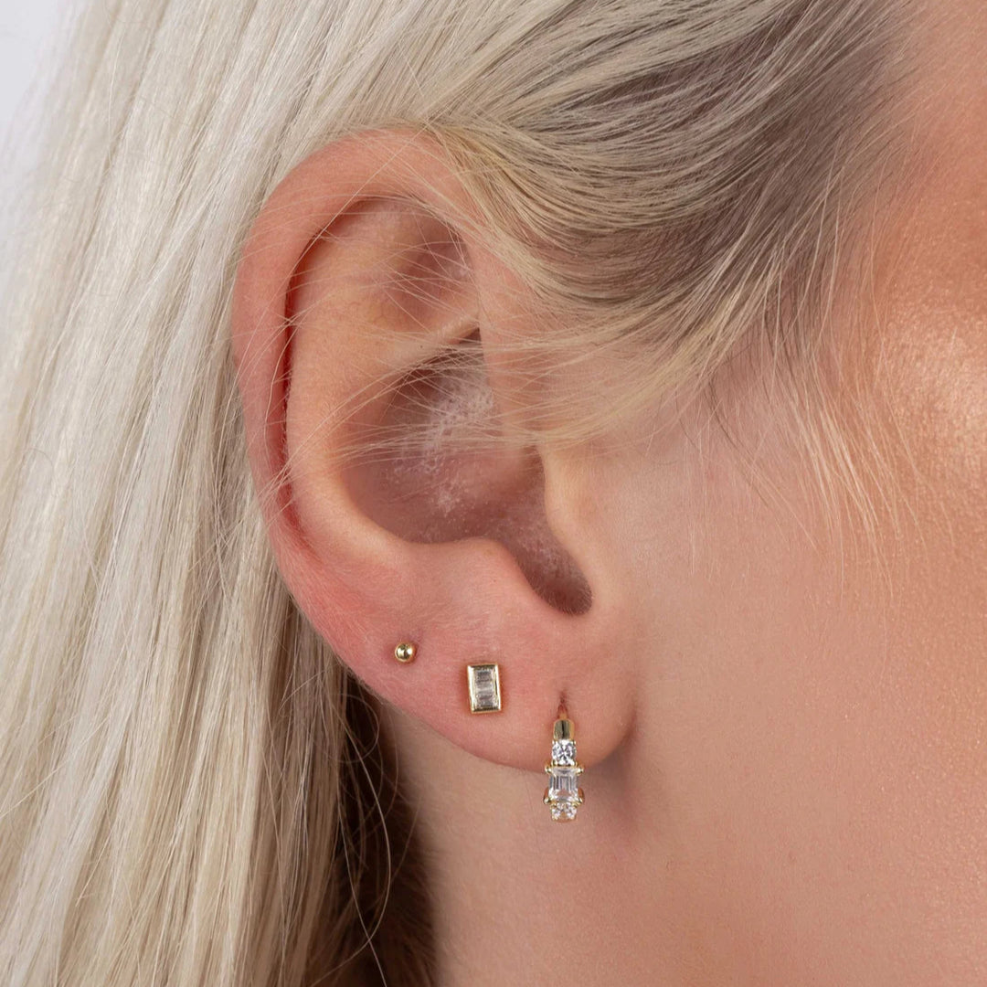Tiny Baguette Stud