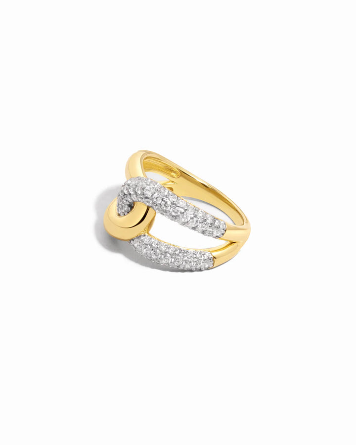 Two-Tone Loop Ring