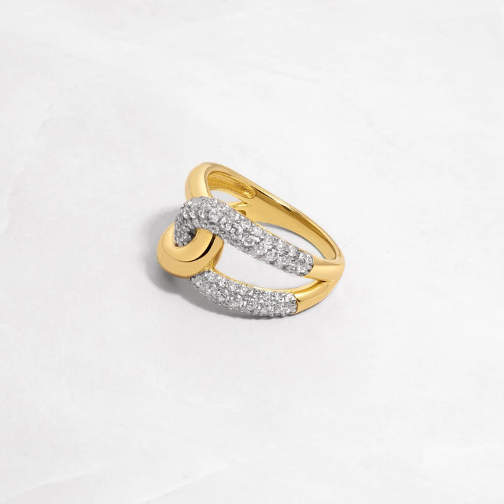 Two-Tone Loop Ring