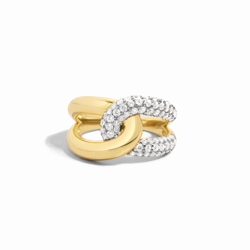 Two-Tone Loop Ring
