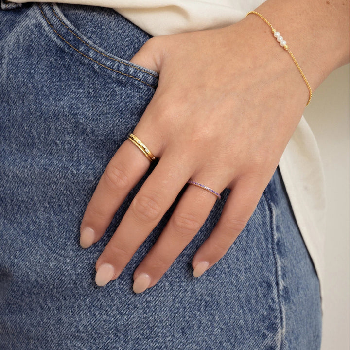 Silver Eternity Birthstone Ring-Embark Fine Jewelry
