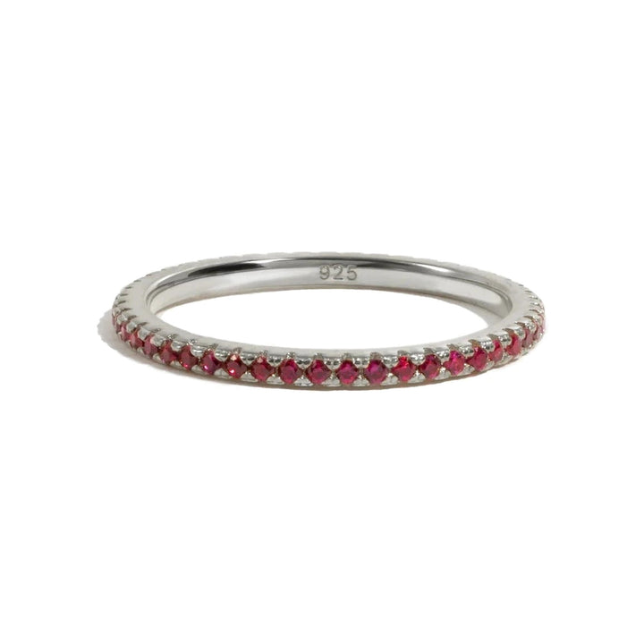 Silver Eternity Birthstone Ring-Embark Fine Jewelry