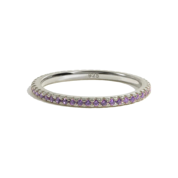 Silver Eternity Birthstone Ring-Embark Fine Jewelry