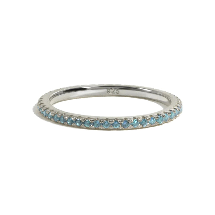 Silver Eternity Birthstone Ring-Embark Fine Jewelry