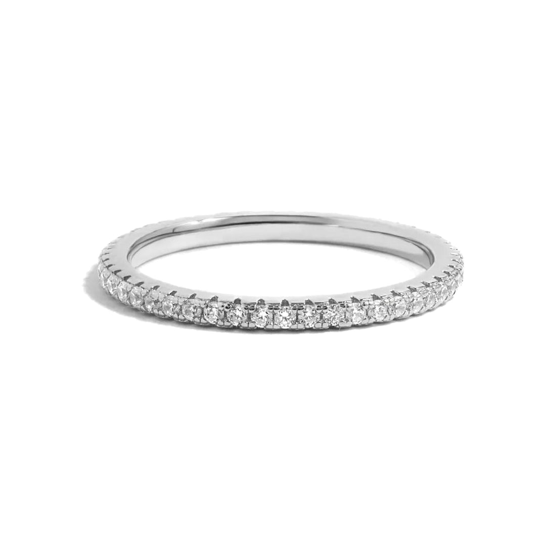Silver Eternity Birthstone Ring-Embark Fine Jewelry