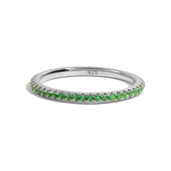 Silver Eternity Birthstone Ring-Embark Fine Jewelry