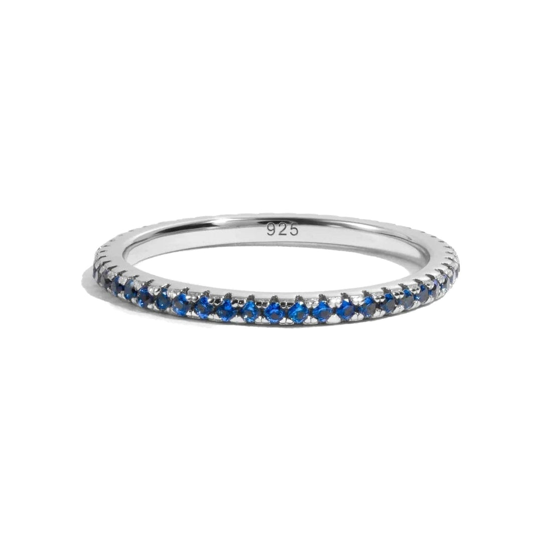 Silver Eternity Birthstone Ring-Embark Fine Jewelry