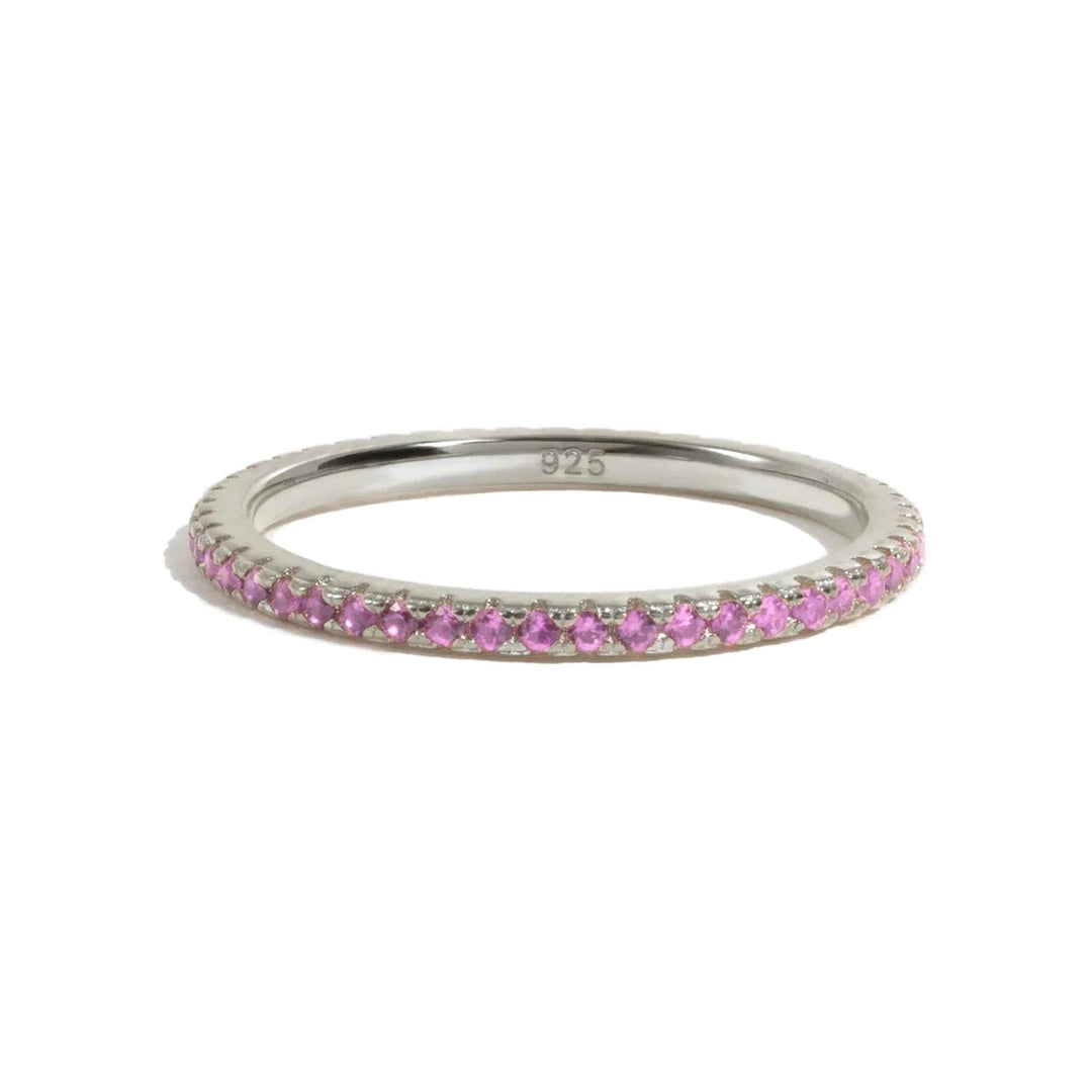 Silver Eternity Birthstone Ring-Embark Fine Jewelry