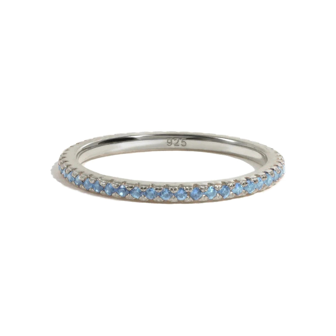 Silver Eternity Birthstone Ring-Embark Fine Jewelry
