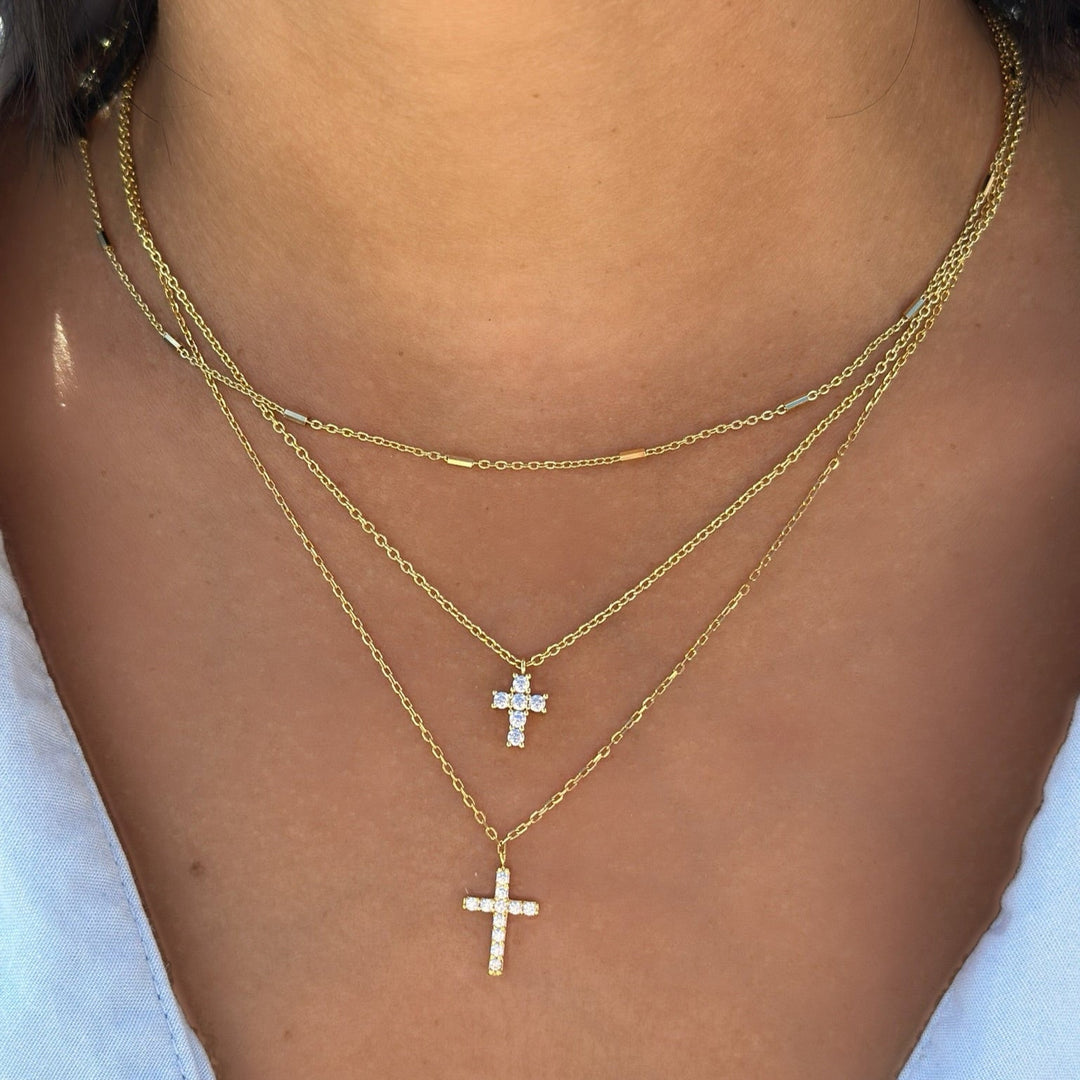 Simple Cross Necklace-Embark Fine Jewelry