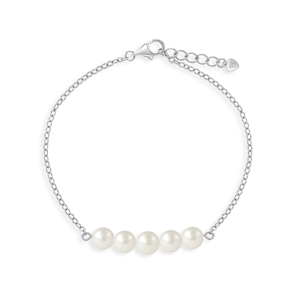 Freshwater Pearl & Link Bracelet