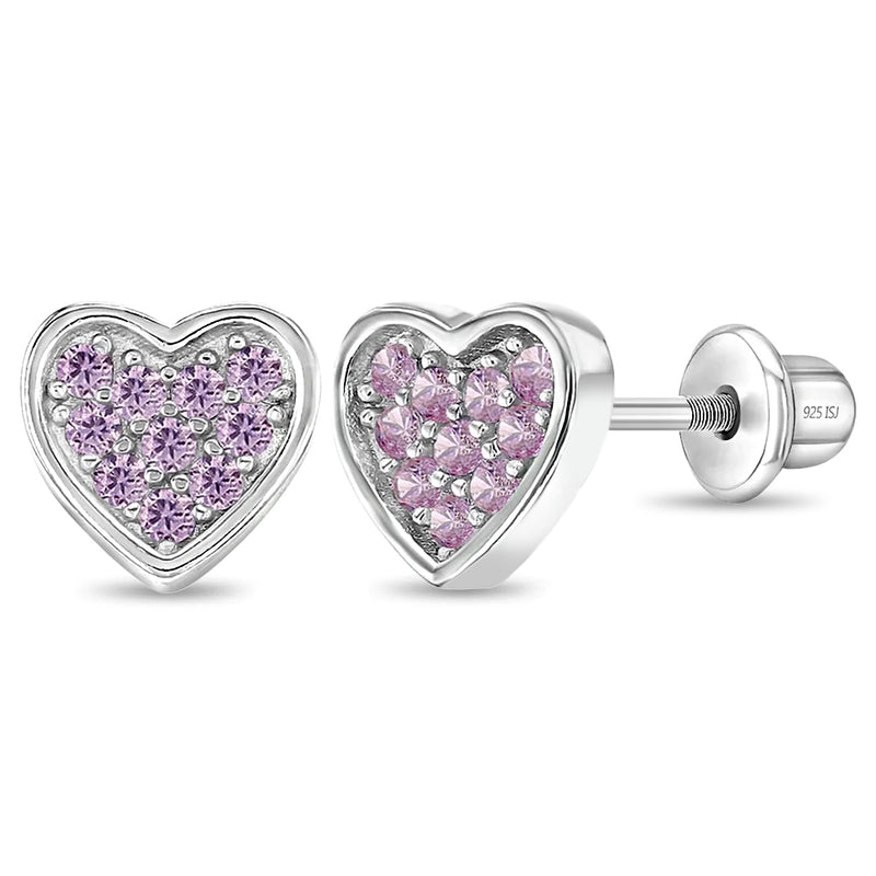 Heart Full of Gems Stud Earrings