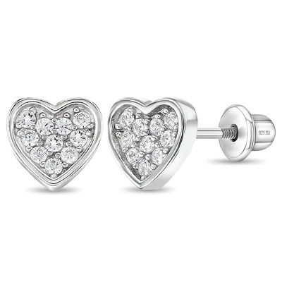 Heart Full of Gems Stud Earrings