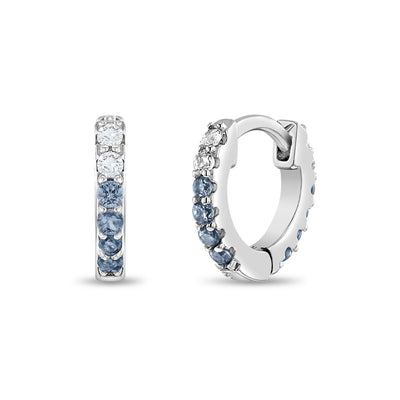 Double Sided Prong CZ Huggies