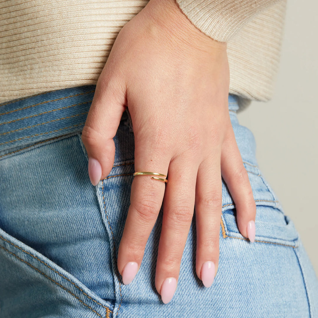 Open Spiral Ring