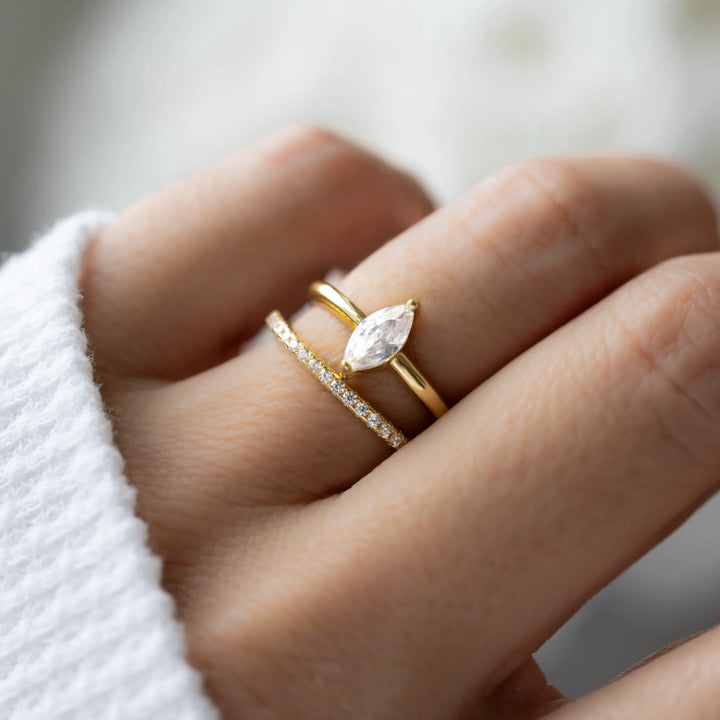 Marquise Solitaire Travel Ring