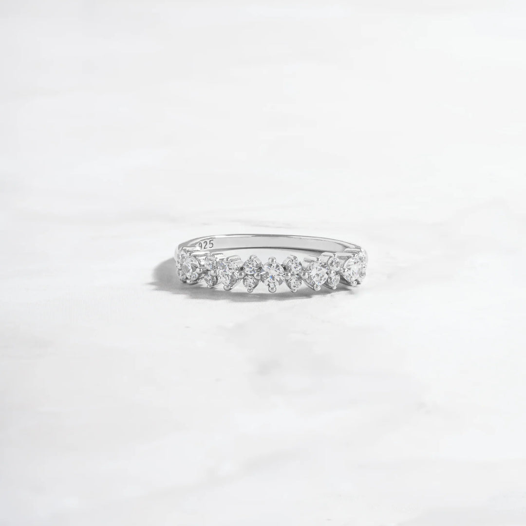 Dainty CZ Stack Ring