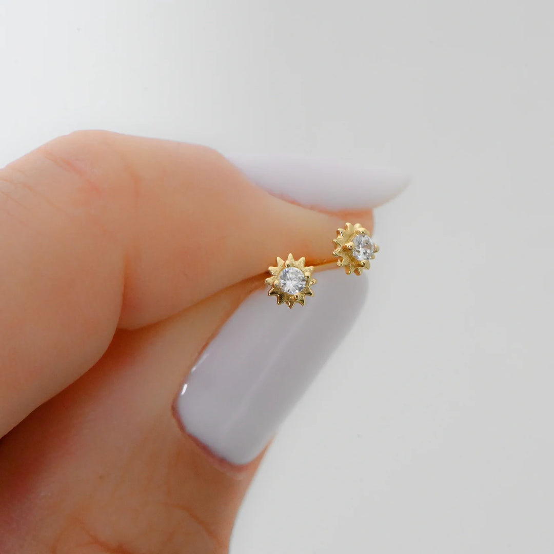 Tiny Sunburst Stud